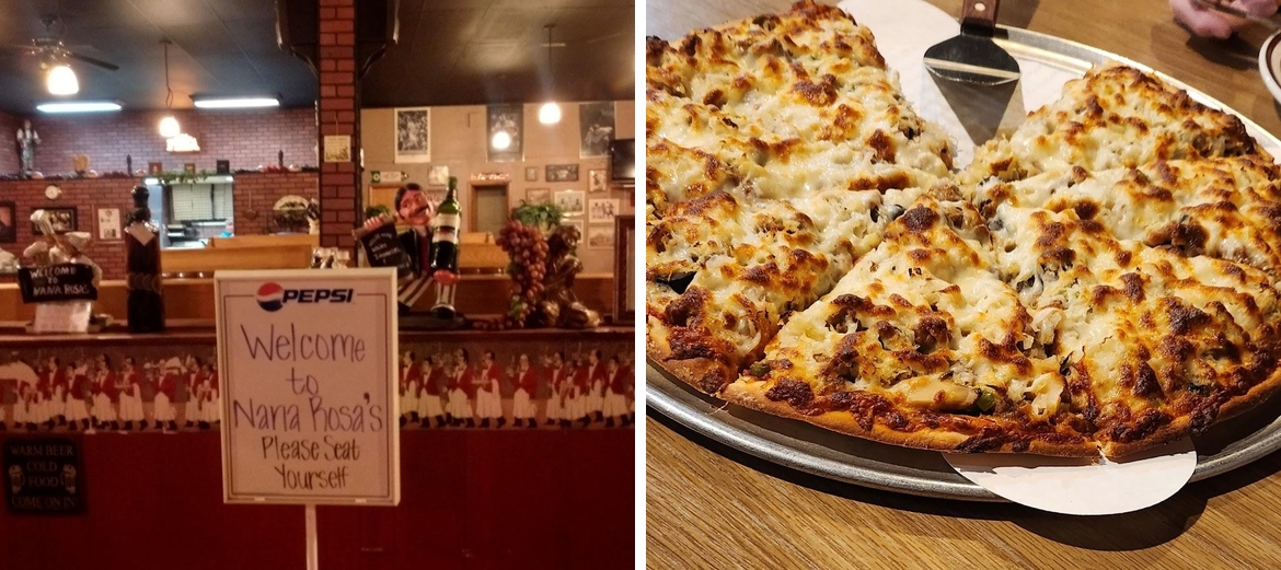 Nana Rosa's Pizza Menu